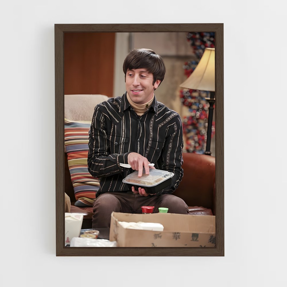 ap-howard wolowitz-3 cadre Bois foncé