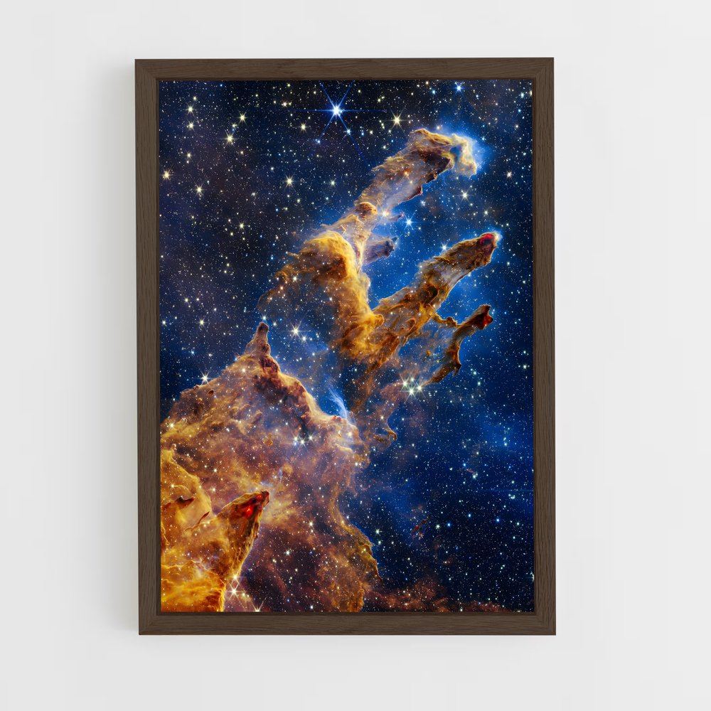ap-hubble telescope-7 cadre Bois foncé