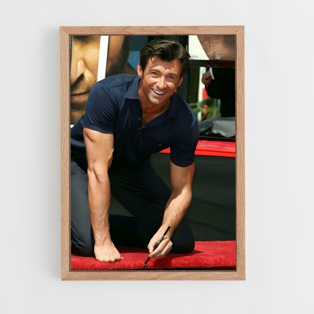 ap-hugh jackman-3 cadre Bois clair