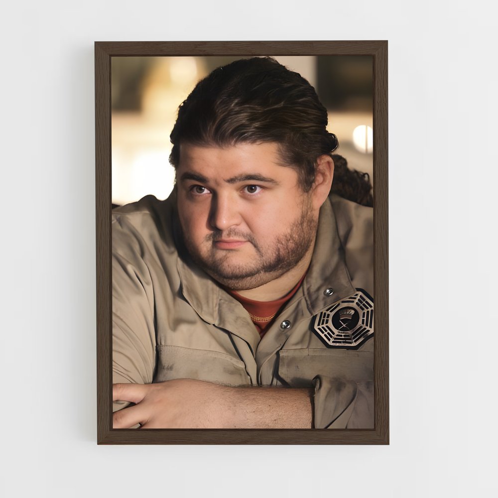 ap-hugo hurley reyes-1 cadre Bois foncé