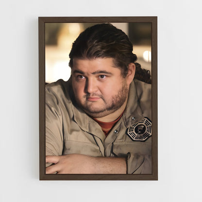 ap-hugo hurley reyes-1 cadre Bois foncé