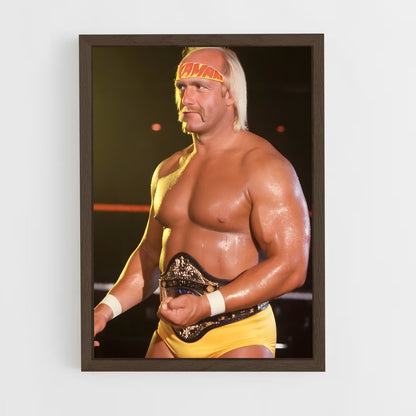 ap-hulk hogan-8 cadre Bois foncé