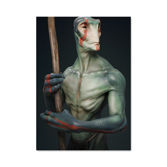 Poster Alien Guerrier