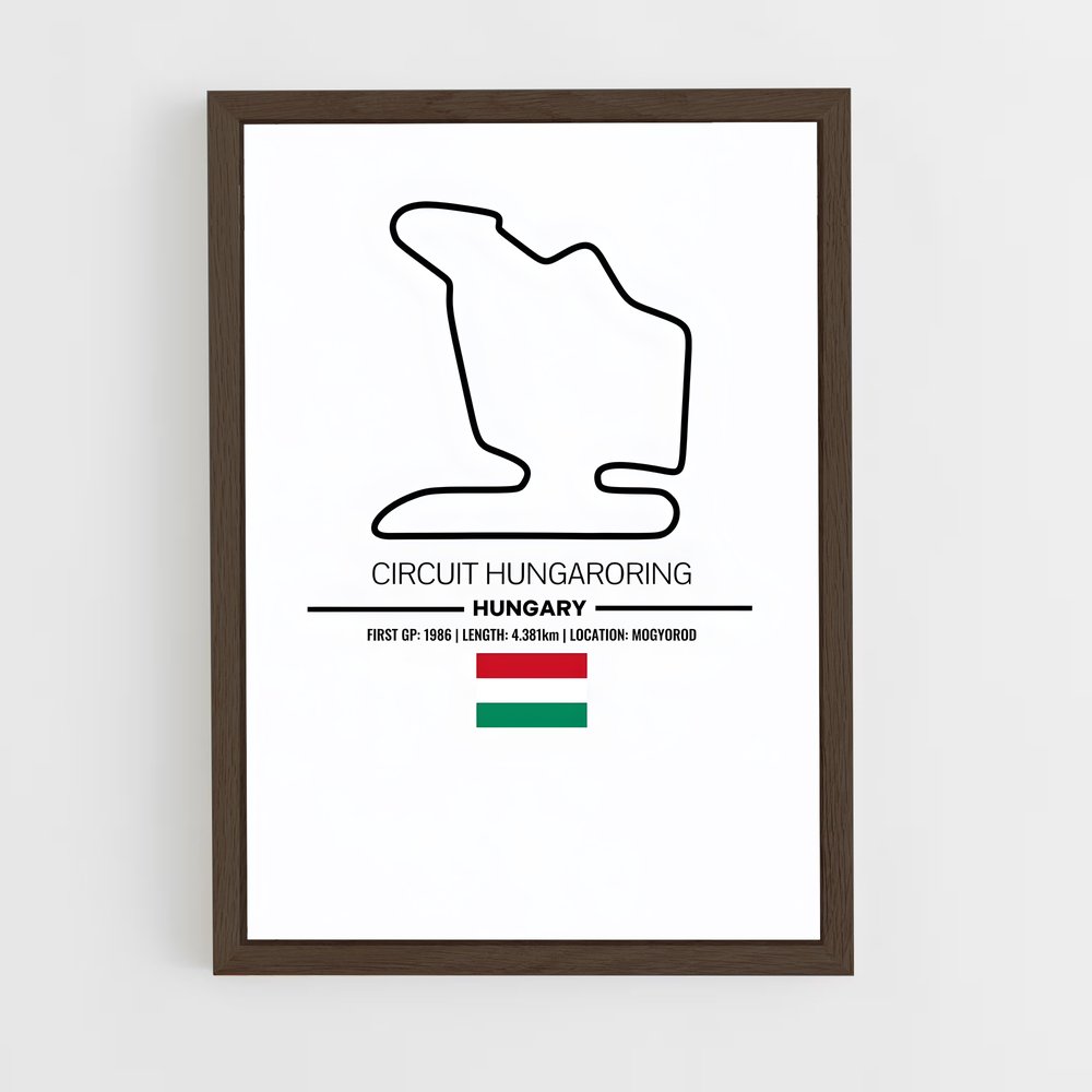 ap-hungaroring hungary-2 cadre Bois foncé