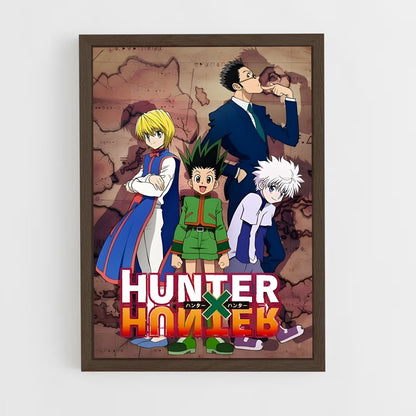 ap-hunter x hunter-2 cadre Bois foncé