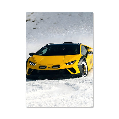 Poster Tempête Jaune