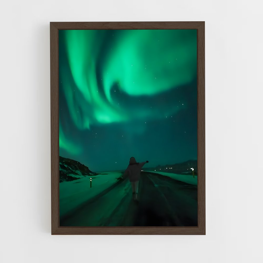 ap-iceland aurora-7 cadre Bois foncé