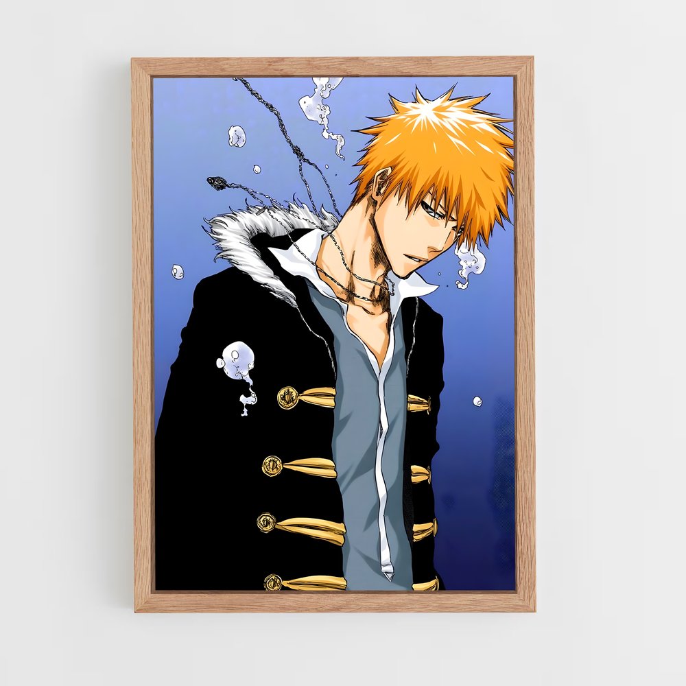ap-ichigo kurosaki-1 cadre Bois clair
