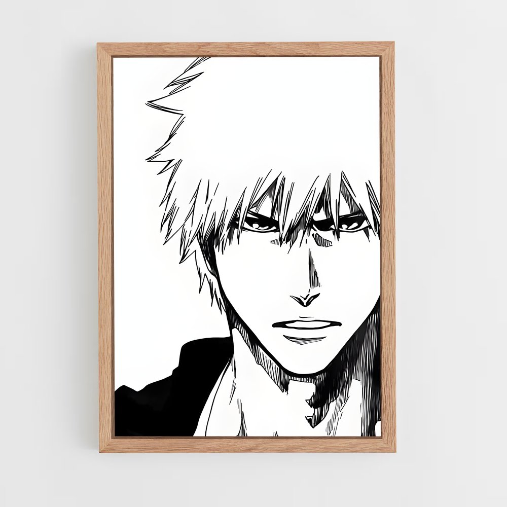 ap-ichigo kurosaki-2 cadre Bois clair