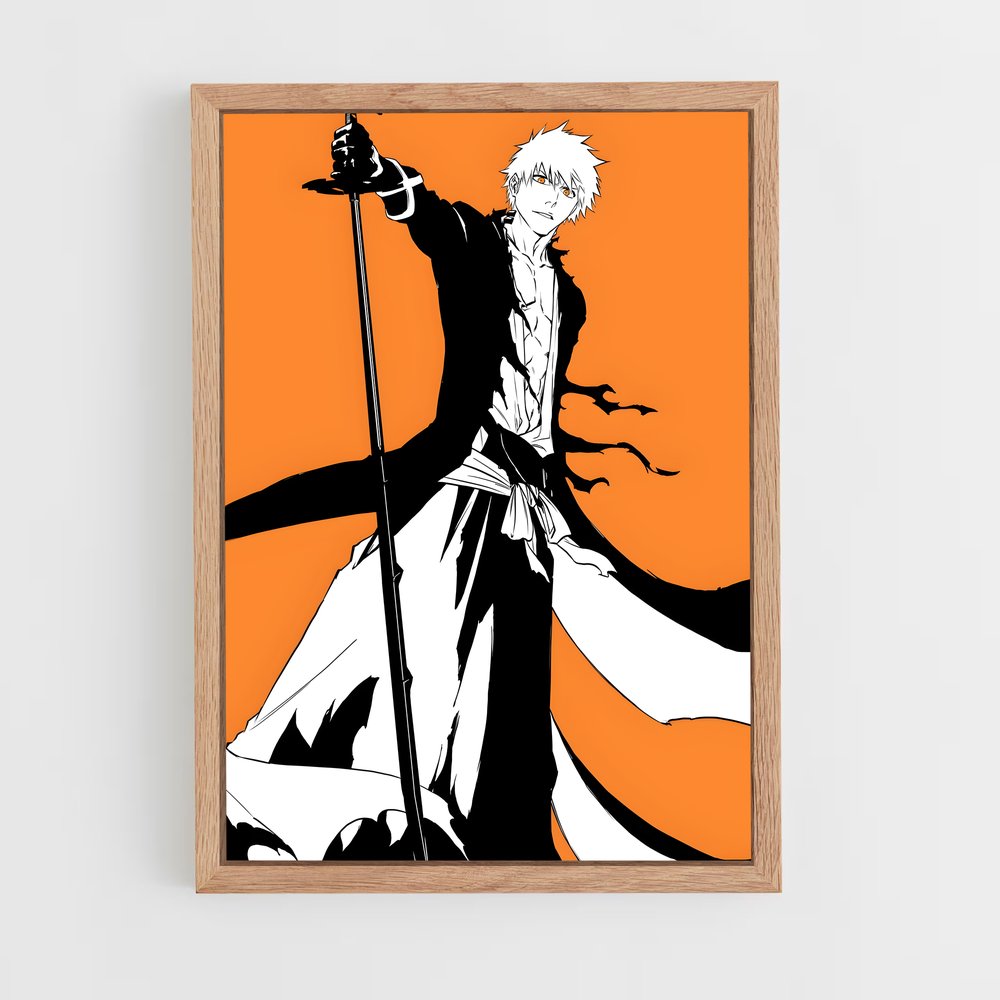 ap-ichigo kurosaki-5 cadre Bois clair