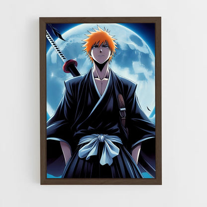 ap-ichigo kurosaki-6 cadre Bois foncé