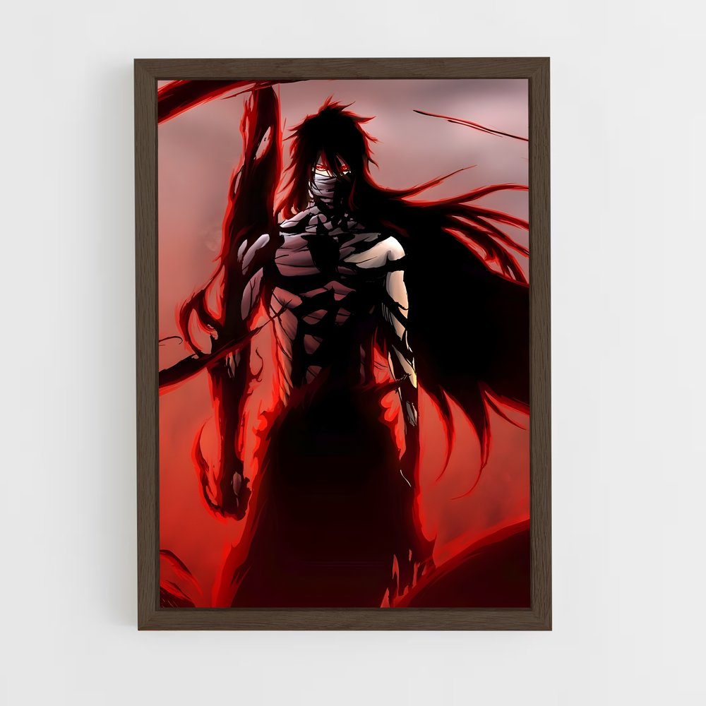 ap-ichigo kurosaki-8 cadre Bois foncé