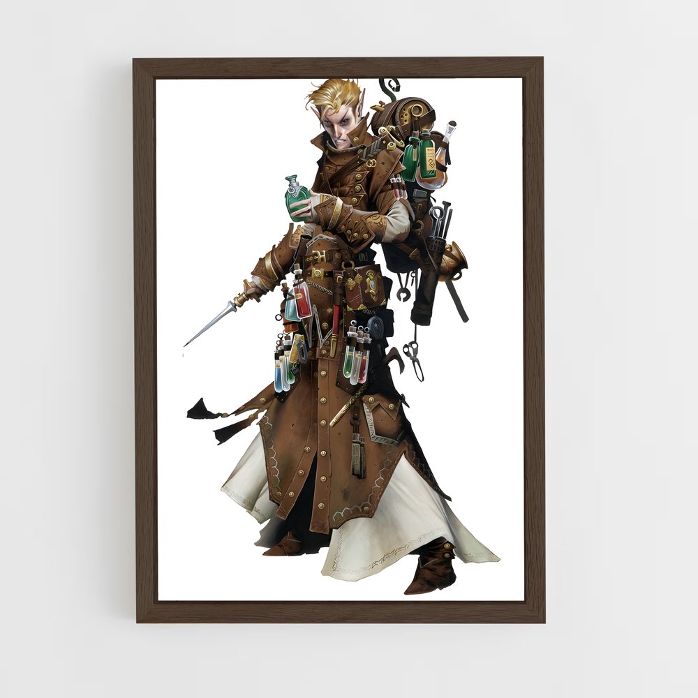 ap-iconic characters-2 cadre Bois foncé