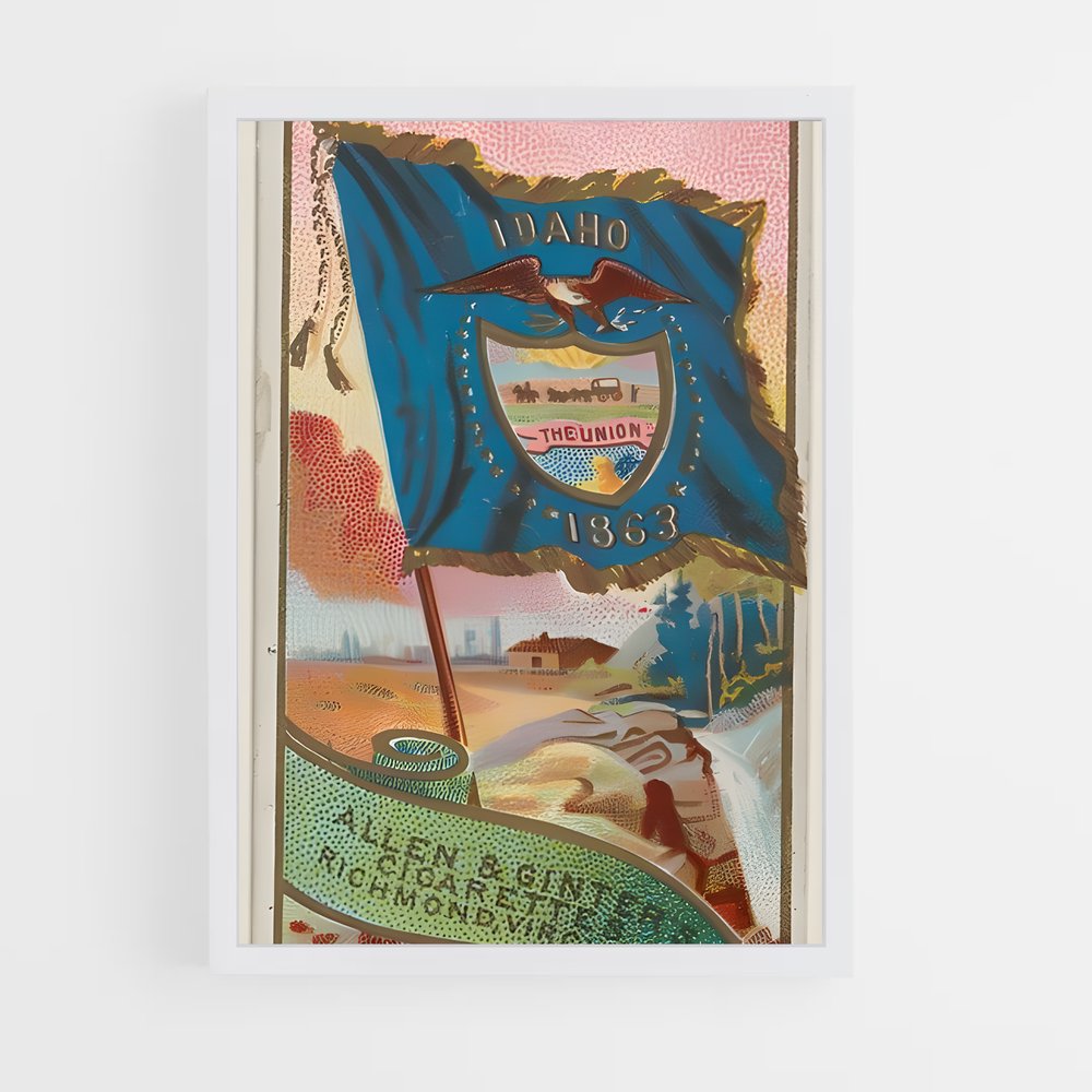 ap-idaho flag-1 cadre Blanc