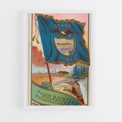 ap-idaho flag-1 cadre Blanc