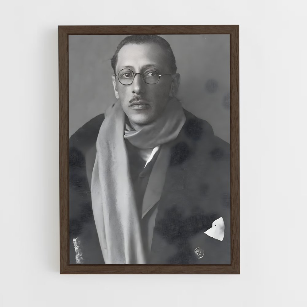 ap-igor stravinsky-1 cadre Bois foncé