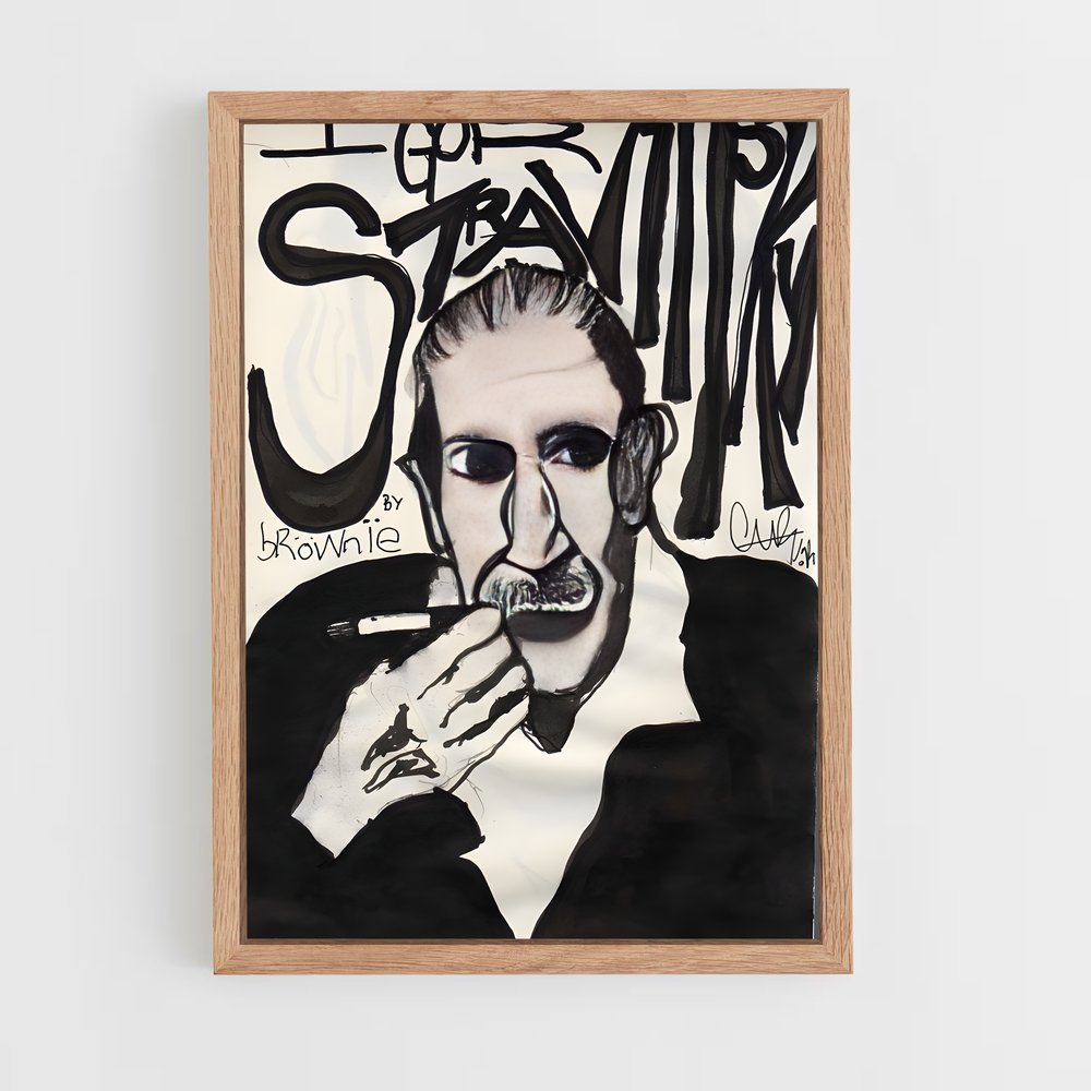 ap-igor stravinsky-4 cadre Bois clair