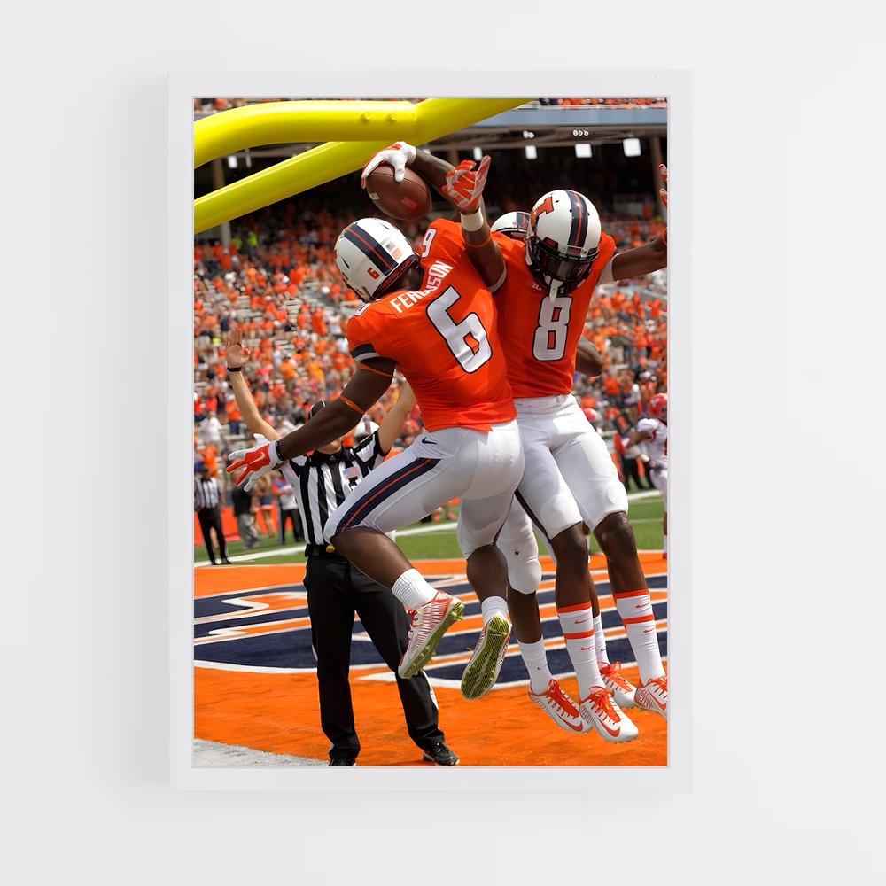 ap-illinois fighting illini-1 cadre Blanc