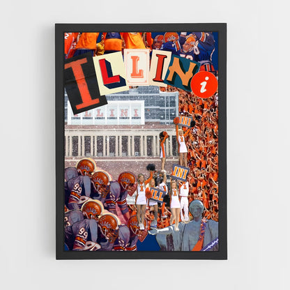 ap-illinois fighting illini-4 cadre Noir
