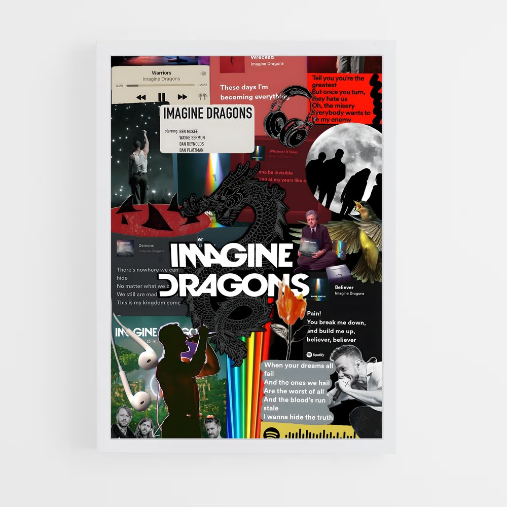 ap-imagine dragons-1 cadre Blanc