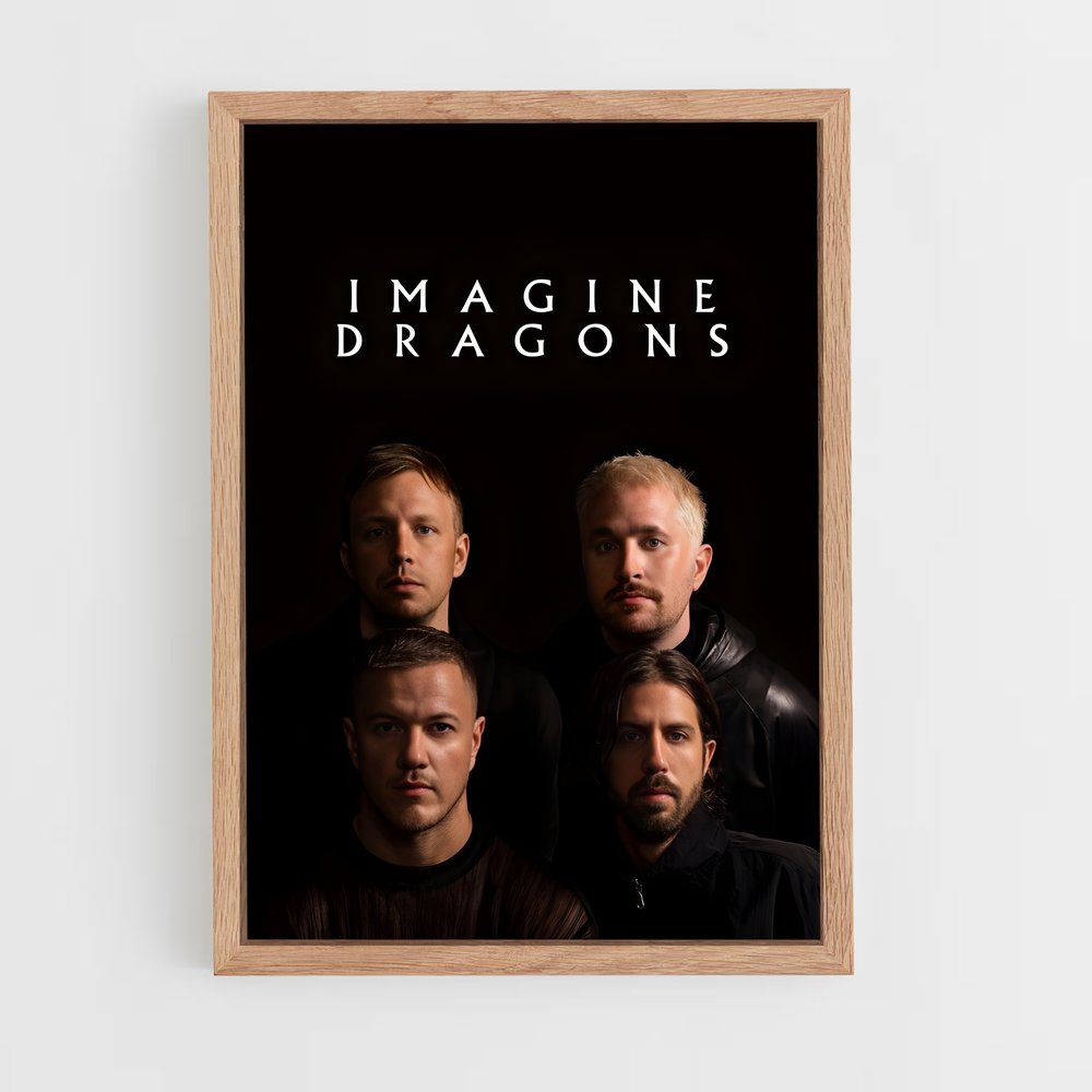 ap-imagine dragons-3 cadre Bois clair