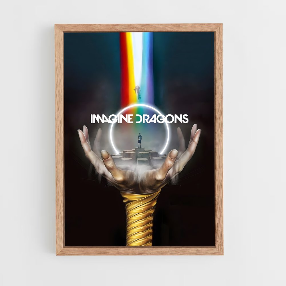ap-imagine dragons-8 cadre Bois clair