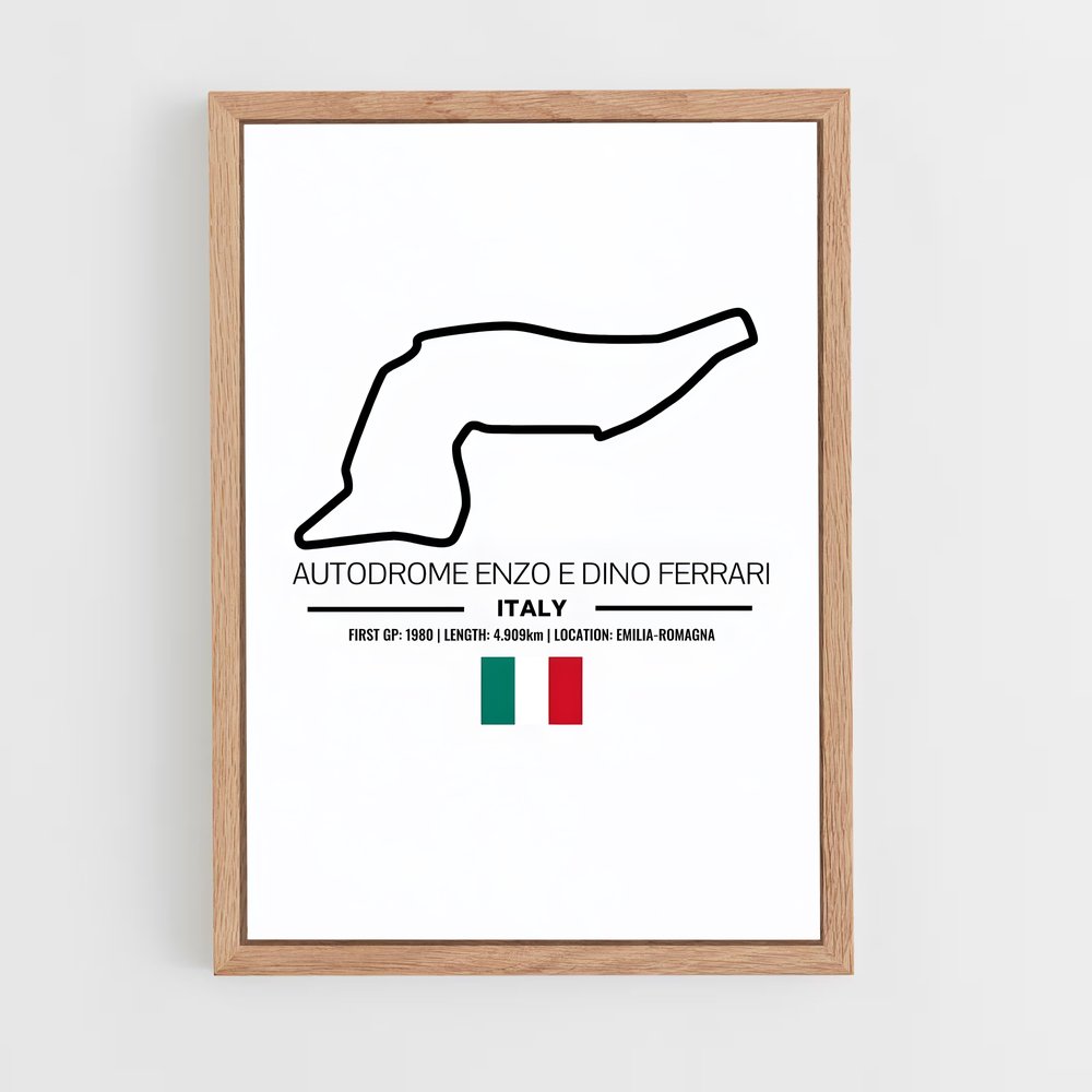 ap-imola circuit italy-3 cadre Bois clair