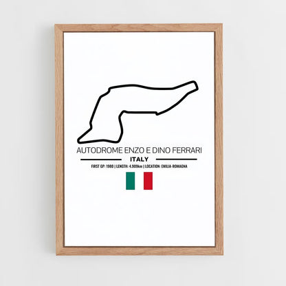 ap-imola circuit italy-3 cadre Bois clair