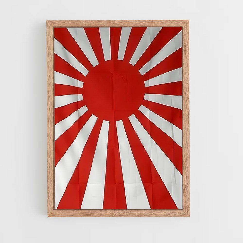 ap-imperial japan flag-1 cadre Bois clair