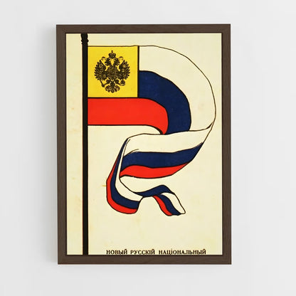 ap-imperial russia flag-3 cadre Bois foncé