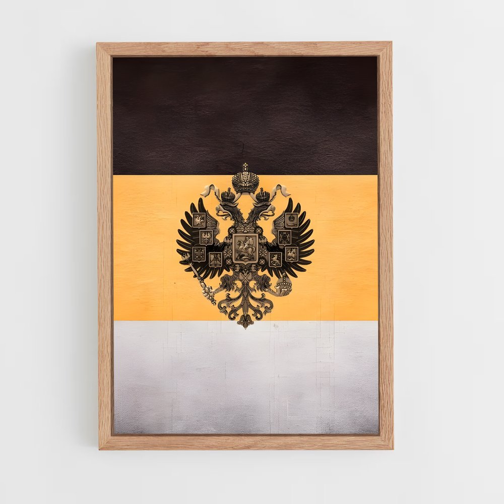 ap-imperial russia flag-4 cadre Bois clair