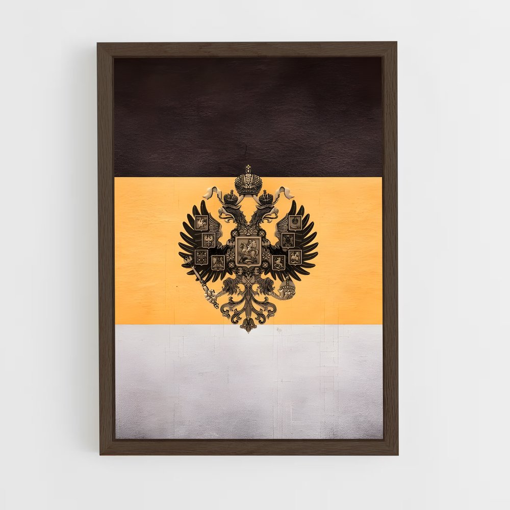 ap-imperial russia flag-4 cadre Bois foncé