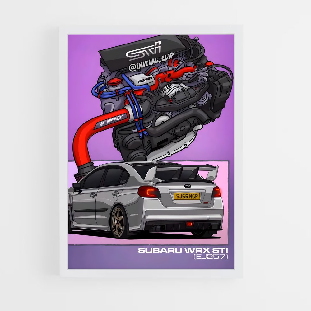 ap-impreza wrx sti-3 cadre Blanc