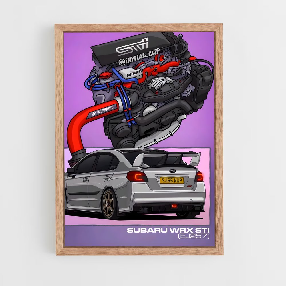 ap-impreza wrx sti-3 cadre Bois clair
