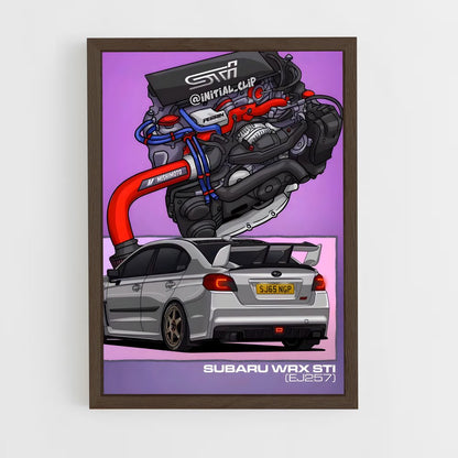 ap-impreza wrx sti-3 cadre Bois foncé