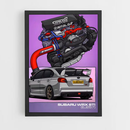 ap-impreza wrx sti-3 cadre Noir