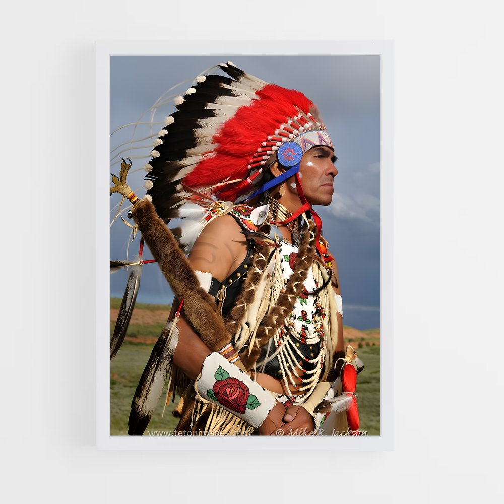 ap-indian chief-3 cadre Blanc