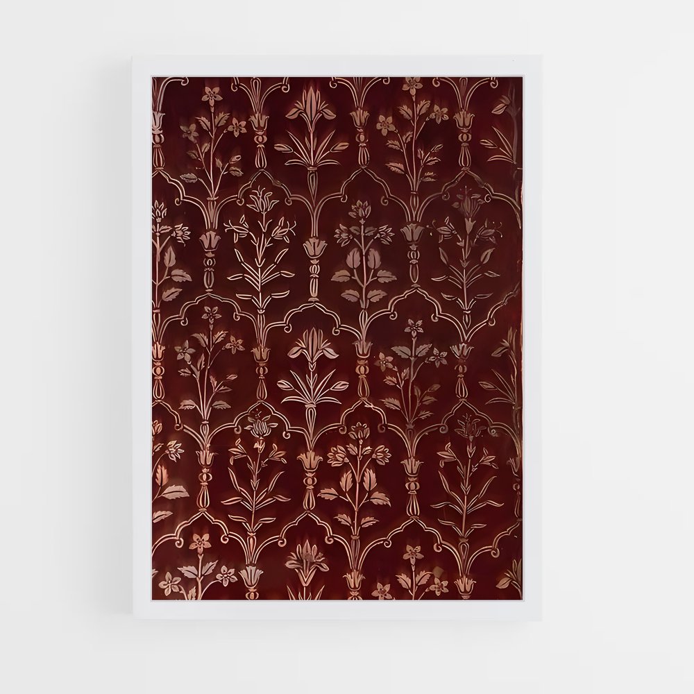 ap-indian patterns-3 cadre Blanc