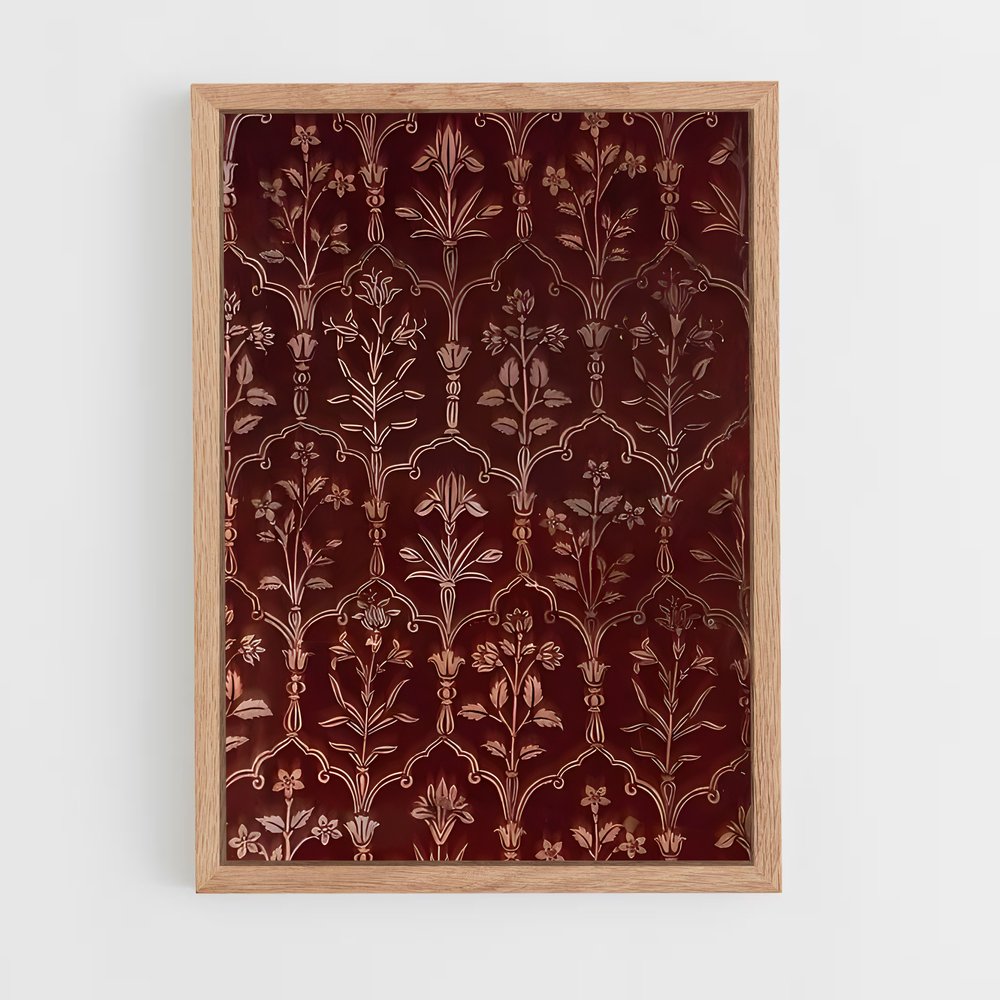 ap-indian patterns-3 cadre Bois clair