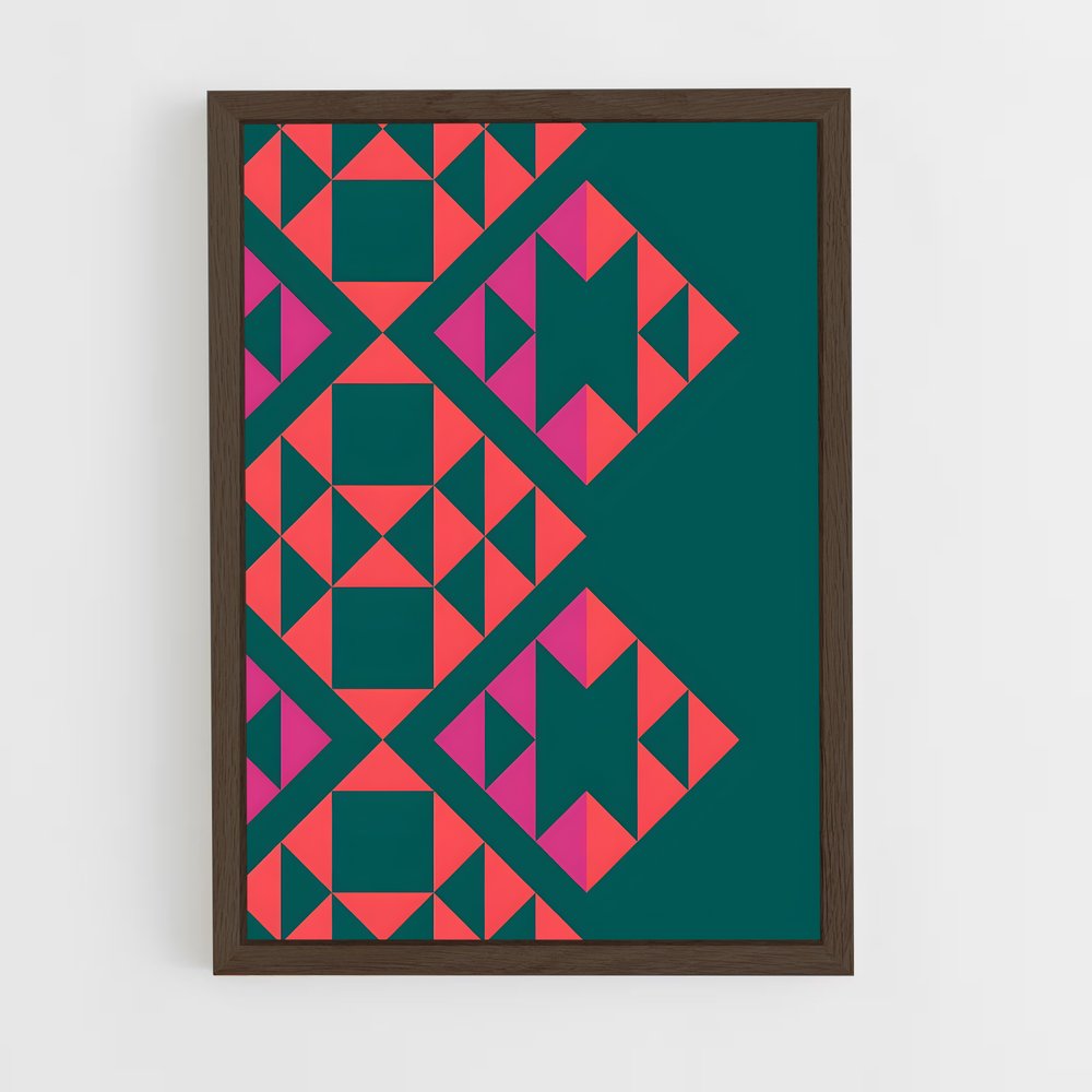ap-indian patterns-7 cadre Bois foncé