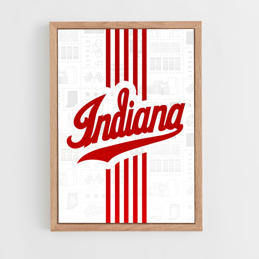 ap-indiana hoosiers-4 cadre Bois clair
