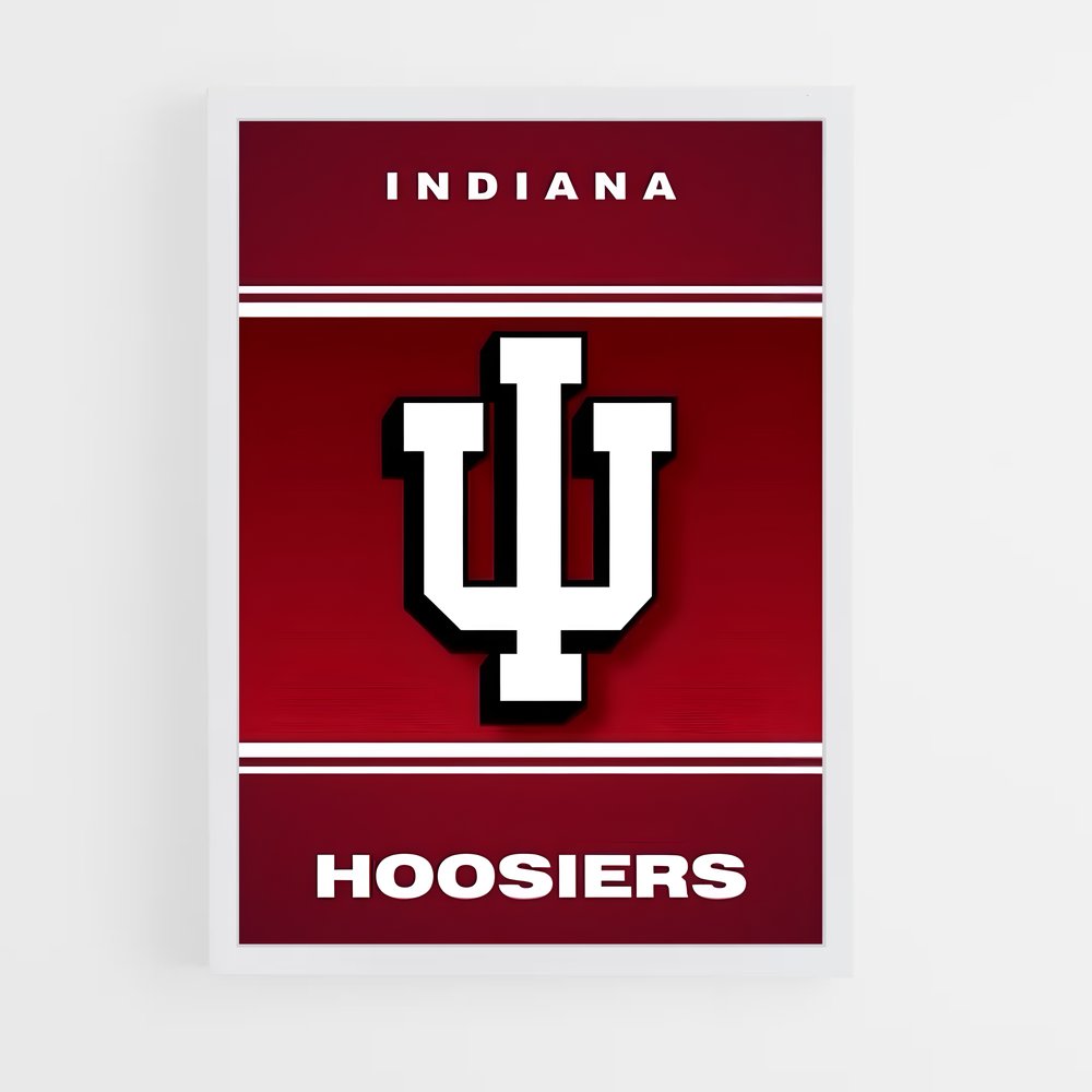ap-indiana hoosiers-5 cadre Blanc