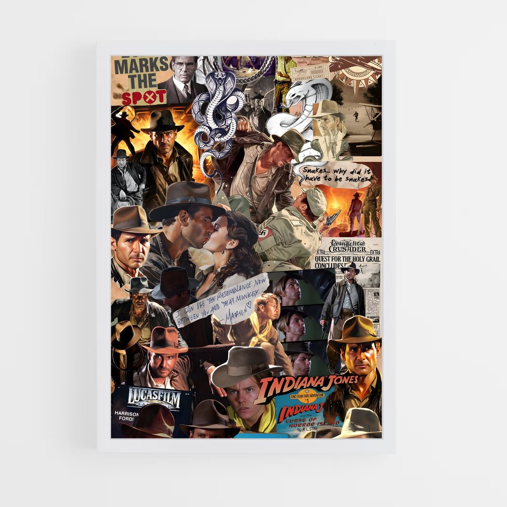 ap-indiana jones-11 cadre Blanc