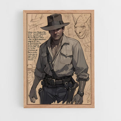 ap-indiana jones-6 cadre Bois clair