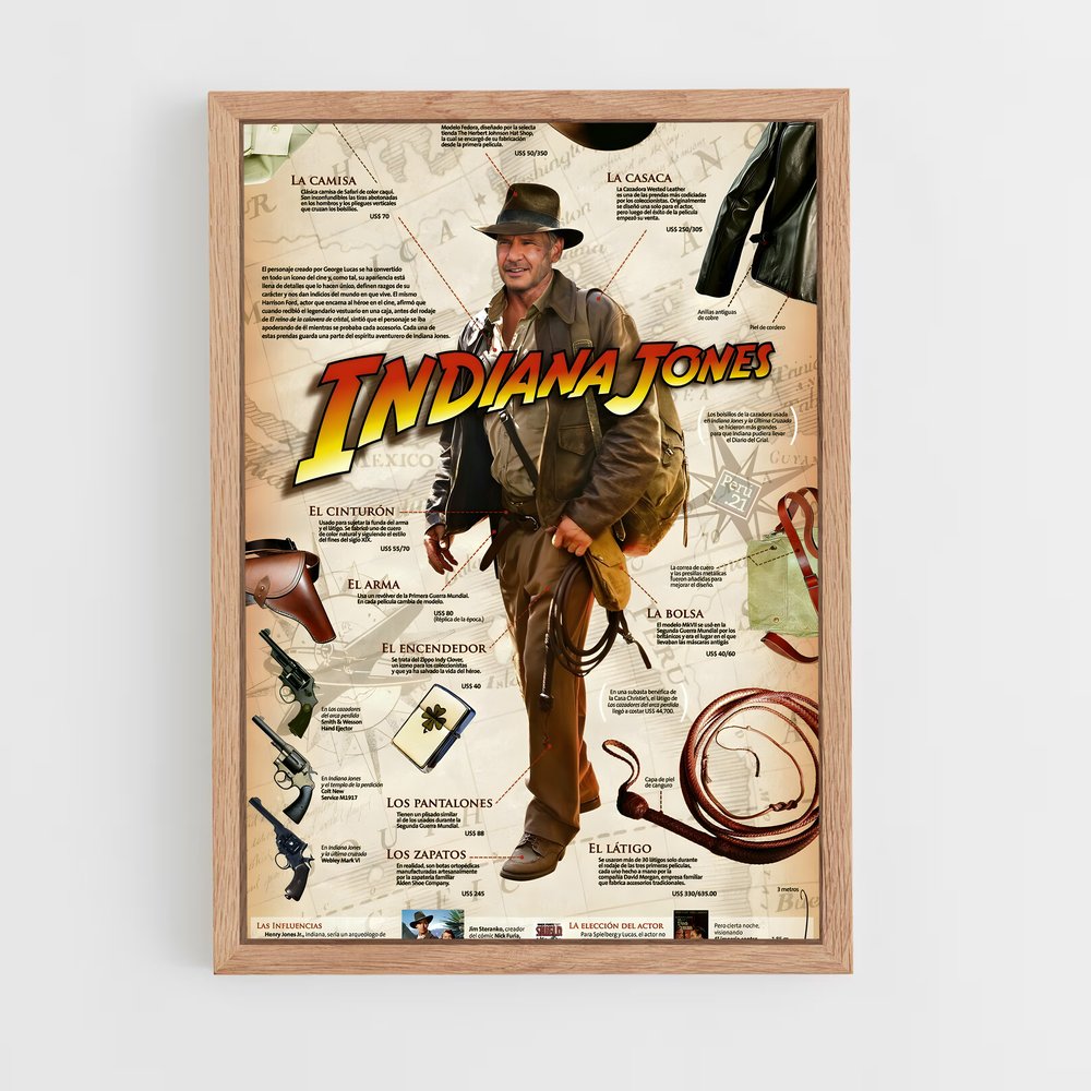 ap-indiana jones-7 cadre Bois clair