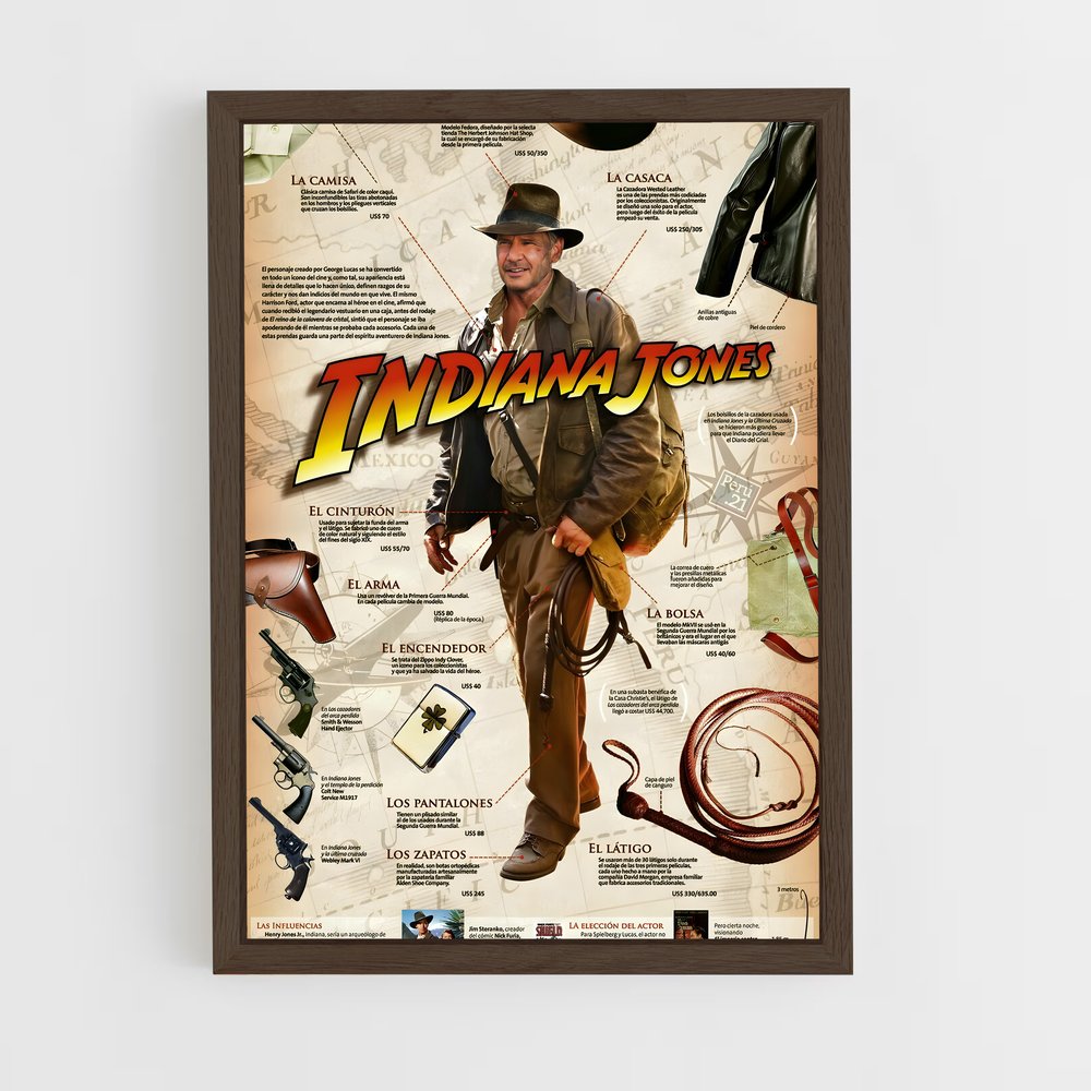 ap-indiana jones-7 cadre Bois foncé