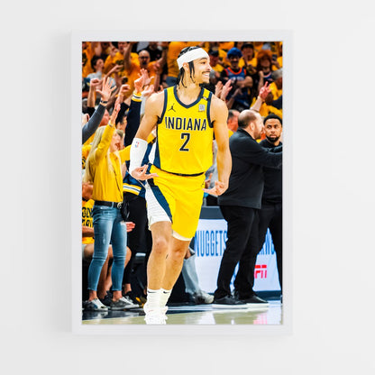 ap-indiana pacers-10 cadre Blanc
