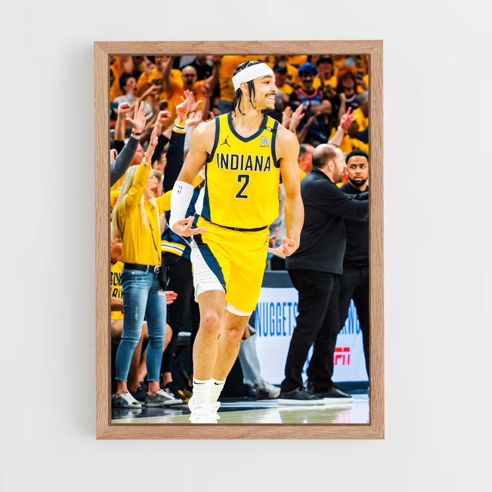 ap-indiana pacers-10 cadre Bois clair