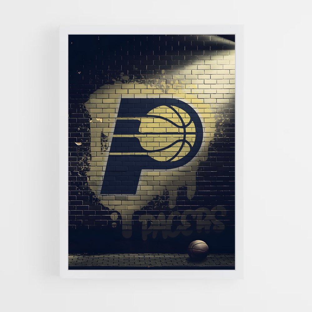 ap-indiana pacers-12 cadre Blanc
