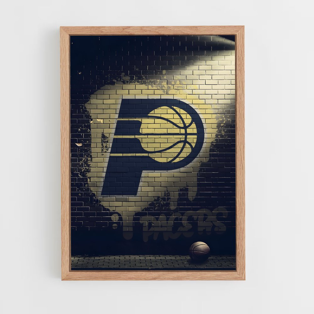 ap-indiana pacers-12 cadre Bois clair